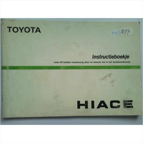 Toyota Hiace Instructieboekje 1987 #1 Nederlands, Auto diversen, Handleidingen en Instructieboekjes, Ophalen of Verzenden
