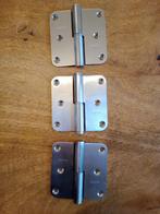 3 charnières en inox à bille (sens din droit), Ophalen of Verzenden, Nieuw, Inox, Scharnier