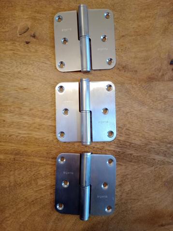 3 charnières en inox à bille (sens din droit) beschikbaar voor biedingen