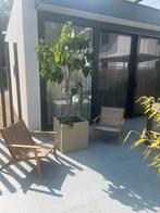 Loungestoelen acaciahout zgan 2 st, Tuin en Terras, Ophalen, Zo goed als nieuw, Loungeset