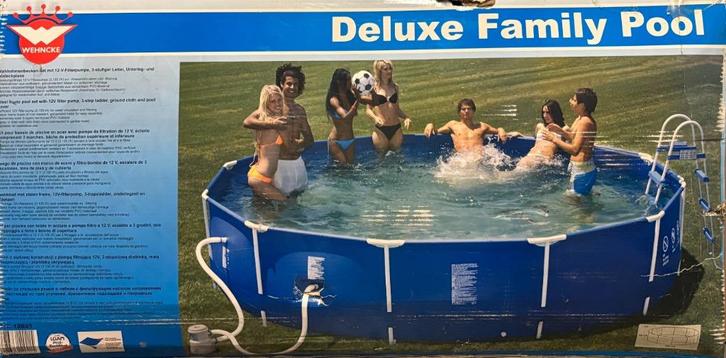 Opzetzwembad met filterpomp - - Rond zwembad - 450x90 cm, Tuin en Terras, Zwembaden, Gebruikt, Opzetzwembad, 80 tot 120 cm, 400 cm of meer