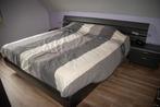 Moderne donker grijze slaapkamer, Maison & Meubles, Chambre à coucher | Chambres à coucher complètes, Enlèvement, Utilisé, Deux personnes