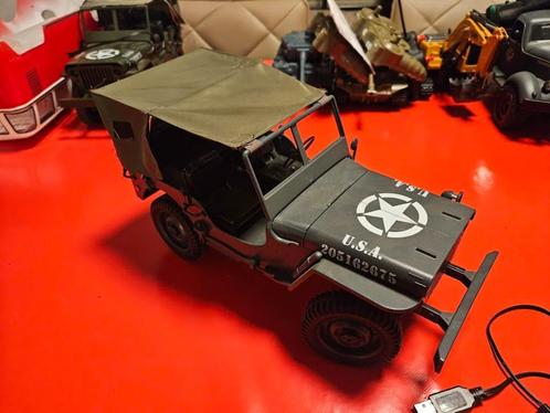 Jeep Willys radiografisch bestuurbare 1/12 JJRC 65, Hobby en Vrije tijd, Modelbouw | Radiografisch | Auto's, Zo goed als nieuw