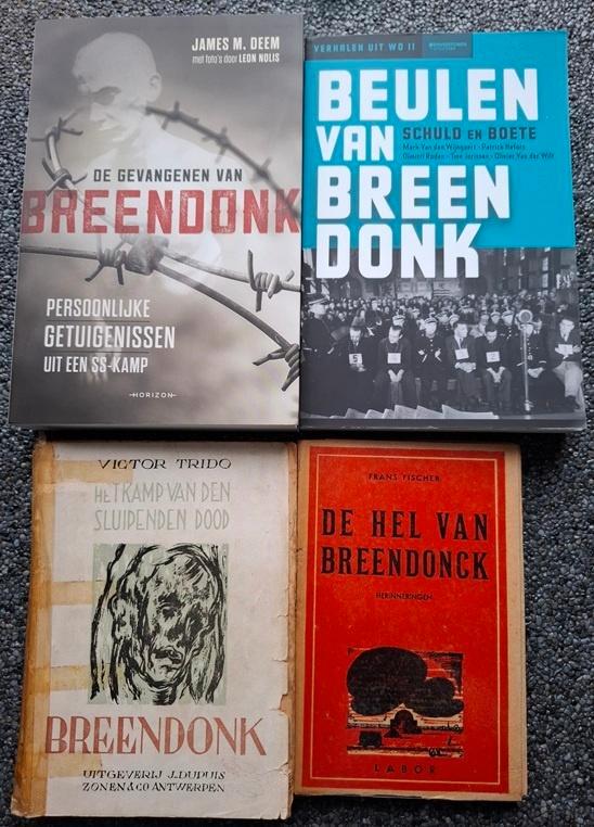 4 boeken over SS-kamp Breendonk (WOII), Livres, Guerre & Militaire, Utilisé, Général, Deuxième Guerre mondiale, Enlèvement ou Envoi