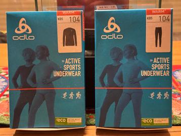 Odlo warm underwear for kids size 104 (5-6 jaar) (1x gebruik beschikbaar voor biedingen