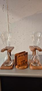 Kwakglazen met bierkaarthouder., Verzamelen, Ophalen