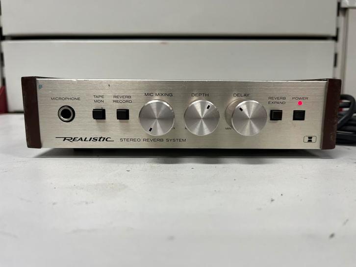 Realistisch — Vintage stereo galmsysteem (jaren 70), Audio, Tv en Foto, Stereoketens, Gebruikt, Ophalen
