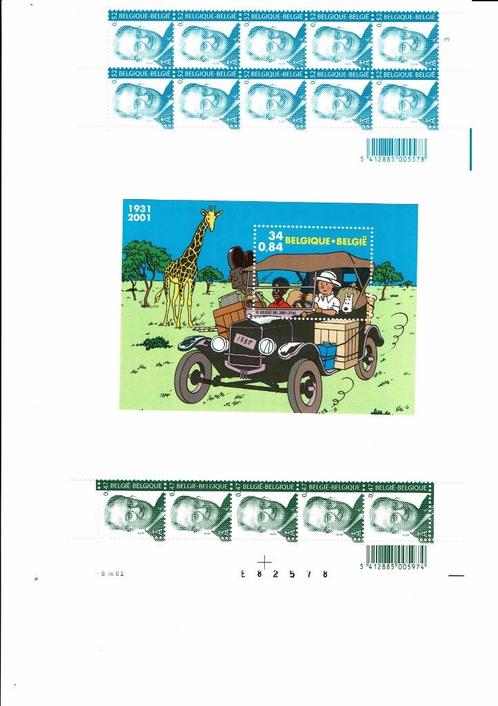 Groot lot Belgische plakzegels in Euro **, Timbres & Monnaies, Timbres | Europe | Belgique, Non oblitéré, Autre, Autre, Sans timbre