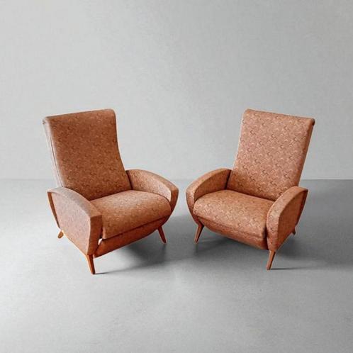Vintage relaxfauteuils uit de jaren 60, Huis en Inrichting, Zetels | Zetels en Chaises Longues, Zo goed als nieuw, Ophalen