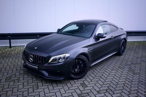 MERCEDES C 63 AMG V8 COUPE | FACELIFT | CARBON |SPORTUITLAAT, Auto's, Mercedes-Benz, Bedrijf, Te koop, C-Klasse, 360° camera, ABS