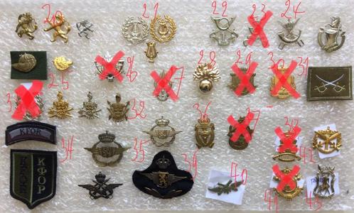 Militaire kentekens, Verzamelen, Militaria | Algemeen, Landmacht, Embleem of Badge, Ophalen of Verzenden