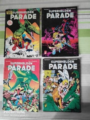 Comics Superhelden Parade + varia (zie foto's) 16 stuks