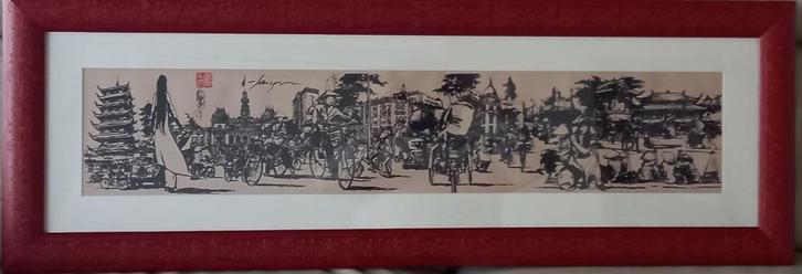 Inkt op papier - Kys (Fra Christian Deplante), Antiek en Kunst, Kunst | Schilderijen | Klassiek, Ophalen