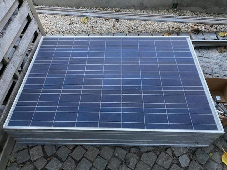 zonnepanelen, Doe-het-zelf en Bouw, Zonnepanelen en Toebehoren, Gebruikt, Compleet systeem, 200 wattpiek of meer, Ophalen