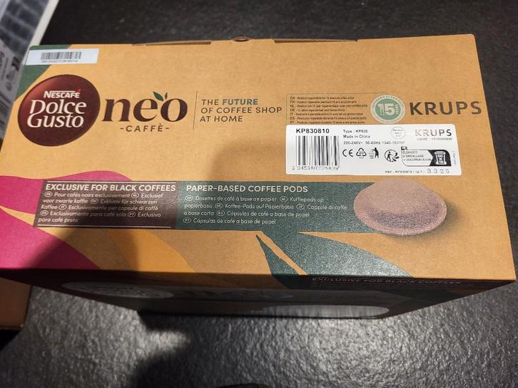 KRUPS DOLCE GUSTO, Electroménager, Cafetières, Neuf, Dosettes et capsules de café, Machine à espresso, 1 tasse, Réservoir d'eau amovible