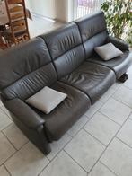 Lederen zetels, Huis en Inrichting, Fauteuils, Ophalen, Gebruikt, Klassiek, 75 tot 100 cm