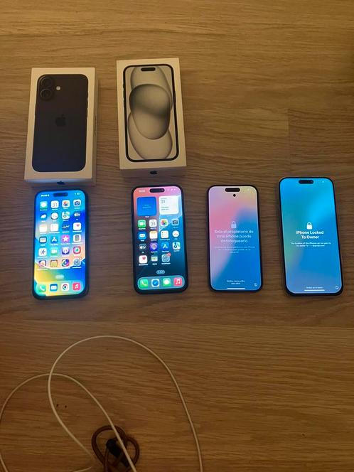 Lot luxe iphone s, Telecommunicatie, Mobiele telefoons | Apple iPhone, Zo goed als nieuw, iPhone 15, Zwart, Ophalen