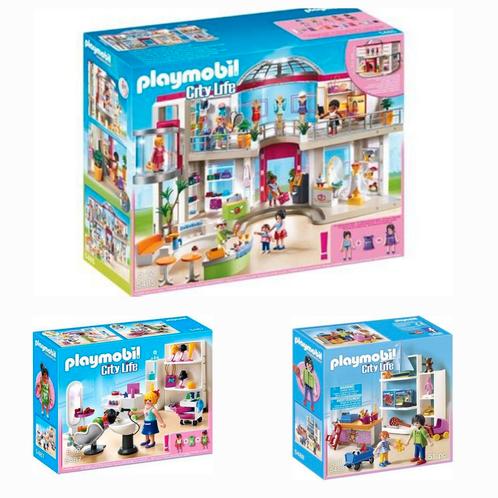 Lot Playmobil : Grand Magasin et 2 autres boîtes, Kinderen en Baby's, Speelgoed | Playmobil, Zo goed als nieuw, Complete set, Ophalen