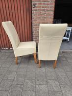 6 leren stoelen, Huis en Inrichting, Stoelen, Ophalen, Zo goed als nieuw