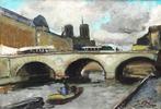 Tableau Impressioniste de François Gall, La Seine à Paris, Enlèvement