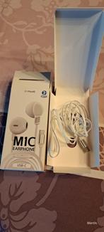 M1C earphone oortje met micro voor smartphone, USB-C, Nieuw, Ophalen of Verzenden, In gehoorgang (in-ear)