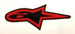 Patch Alpinestars logo - Rood - 123 x 54 mm, Motoren, Accessoires | Overige, Nieuw