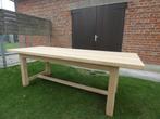 kloostertafel eik gezandstraald, Huis en Inrichting, Ophalen, Eikenhout, 200 cm of meer, 50 tot 100 cm