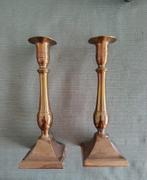 Antieke koperen kandelaars, Antiek en Kunst, Ophalen of Verzenden, Koper of Brons