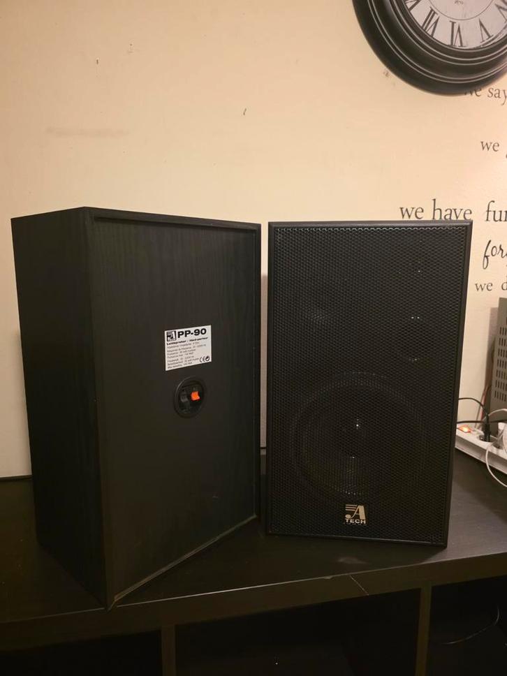 A Tech Speakerset, Audio, Tv en Foto, Luidsprekerboxen, Zo goed als nieuw, Front, Rear of Stereo speakers, 120 watt of meer, Overige merken