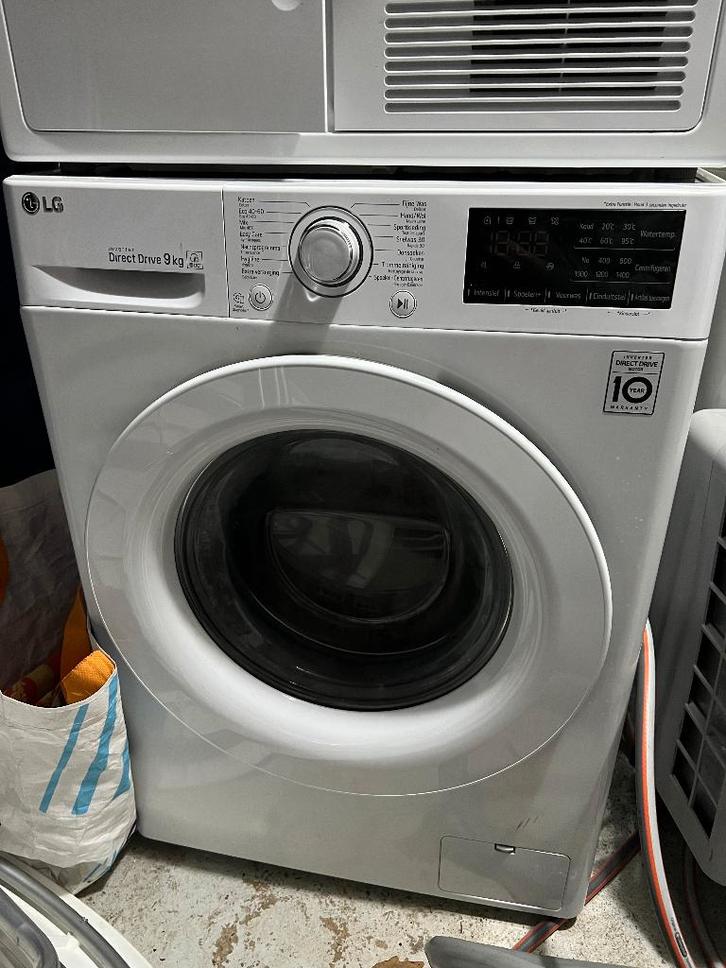 LG Inverter Direct Drive 9 kg wasmachine, Elektronische apparatuur, Wasmachines, Gebruikt, 8 tot 10 kg, 1200 tot 1600 toeren, Ophalen