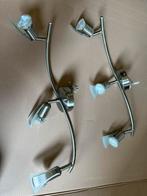 Lot de 2 plafonnier spot avec des ampoules LED, Maison & Meubles, Lampes | Spots, Enlèvement, Comme neuf, LED