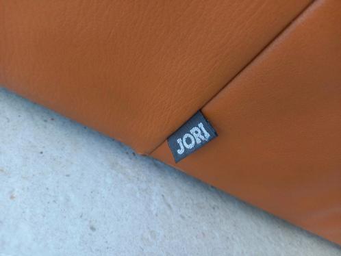 JORI salon 3 + 2 zit mooi cognac leder Belgisch topdesign, Huis en Inrichting, Zetels | Complete zithoeken, Zo goed als nieuw