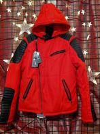 Parka rouge Kubayashi avec simili cuir noirTaille M, Enlèvement ou Envoi