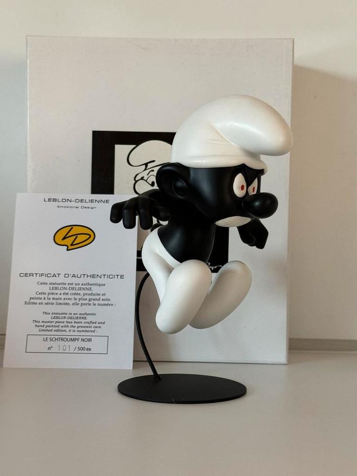 De zwarte smurfen Leblon Delienne, Verzamelen, Smurfen, Ophalen of Verzenden