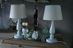 set van 2 tafel of nachtlampjes, Huis en Inrichting, Lampen | Tafellampen, Ophalen of Verzenden, Zo goed als nieuw, Hout