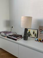 Vintage lamp inclusief lampenkap en ledlamp, Ophalen, Zo goed als nieuw, Beige