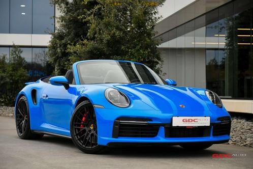 Porsche 911 911 Turbo Cabriolet l PTS Shark Blue l Burmester, Auto's, Porsche, Bedrijf, Te koop, 4x4, ABS, Achteruitrijcamera