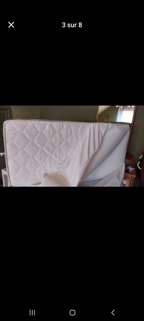 Lit cage enfant, Enfants & Bébés, Chambre d'enfant | Lits, Comme neuf, Moins de 140 cm, Moins de 70 cm, Sommier à lattes, Matelas