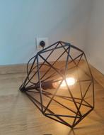 Decoratieve lamp - zwart armatuur + filament lamp peervorm, Huis en Inrichting, Ophalen of Verzenden