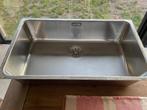 Gootsteen inox onderbouw, Huis en Inrichting, Keuken | Keukenelementen, Overige kleuren, Zo goed als nieuw, Minder dan 100 cm