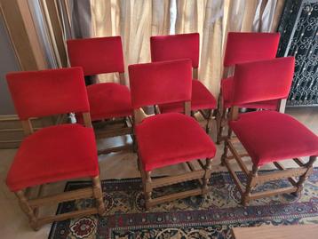 6 Louis XIII-stoelen in geaerogumd eikenhout beschikbaar voor biedingen