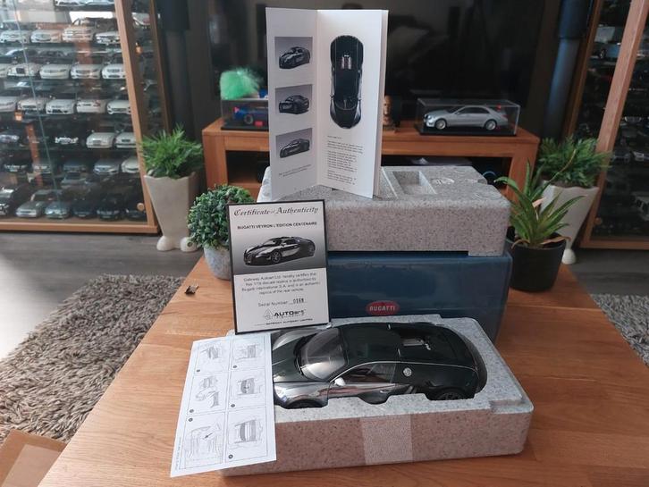 Autoart 70958 Bugatti veyron LCentenaire Malcolm Campel, Hobby en Vrije tijd, Modelauto's | 1:18, Zo goed als nieuw, Auto, Autoart