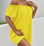 Geel off-shoulder jurkje, maat S, Kleding | Dames, Jurken, Geel, Nieuw, Ophalen of Verzenden, Maat 36 (S)