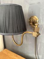 Judeco wand lamp met plissé lampenkap, Huis en Inrichting, Lampen | Wandlampen, Ophalen, Zo goed als nieuw