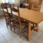 tafel, Huis en Inrichting, Tafels | Eettafels, Ophalen, Eikenhout, 50 tot 100 cm, Zo goed als nieuw