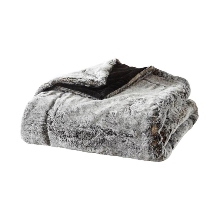 Plaids Cocooning Frisson sombre fleece deken/plaid NIEUW, Huis en Inrichting, Woonaccessoires | Plaids en Woondekens, Nieuw, Verzenden