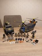 Playmobil politieauto, motor, helikopter, noodeenheid, Kinderen en Baby's, Ophalen, Zo goed als nieuw