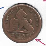 België: 2 cent 1833 (brede listel) - Leopold 1 - morin 87, Postzegels en Munten, Munten | België, Losse munt, Verzenden