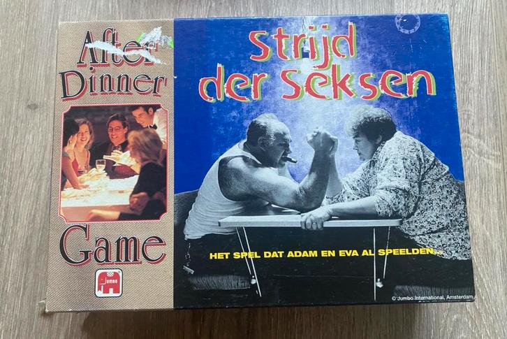 Gezelschapsspel Strijd der seksen - 1998, Hobby en Vrije tijd, Gezelschapsspellen | Bordspellen, Gebruikt, Ophalen of Verzenden