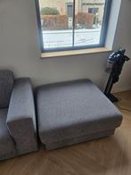 Grijze tweepersoonszetel, Huis en Inrichting, Zetels | Zetels, Ophalen, Gebruikt, Tweepersoons, Rechte bank